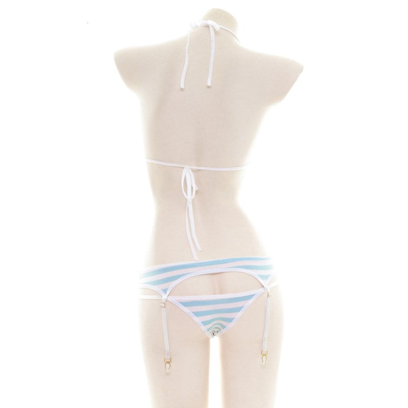 Strappy striped bikini  SS1209