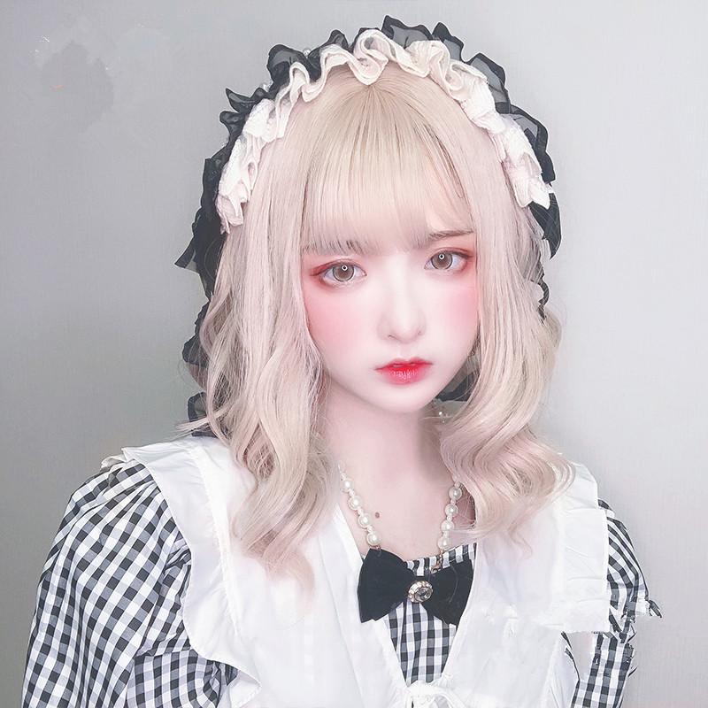 lolita girl daily long curly wig WS2142