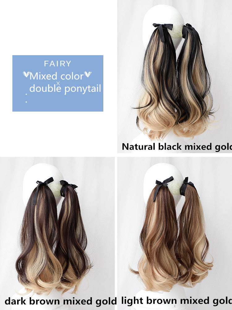 Lace-up double ponytail wig accessories WS2354