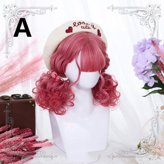 Harajuku Lolita Medium Length Curly Hair Wig WS1298