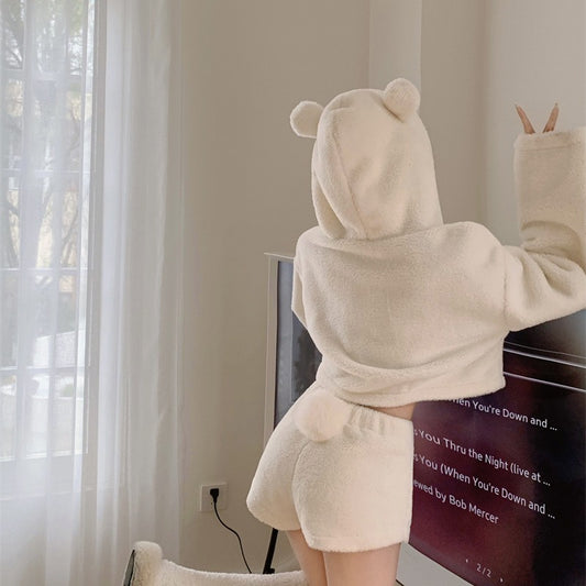 Cute bear ears tail suit SS2719