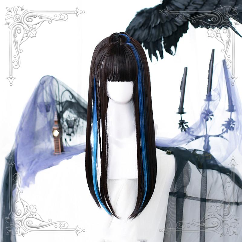 Lolita long straight hair wig WS1321