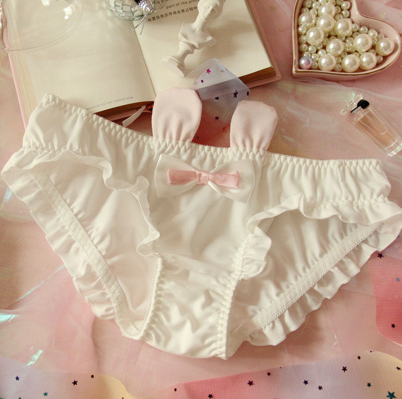 Low waist milk silk student panties  SS1277