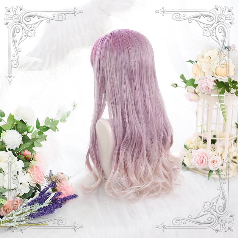 Lolita Gradient Purple Long Curly Wig WS1013