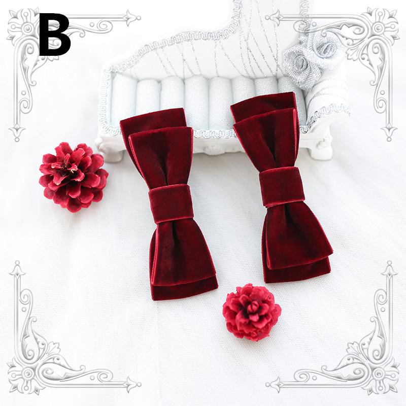 Red cute bow wig hair accessory WS1338