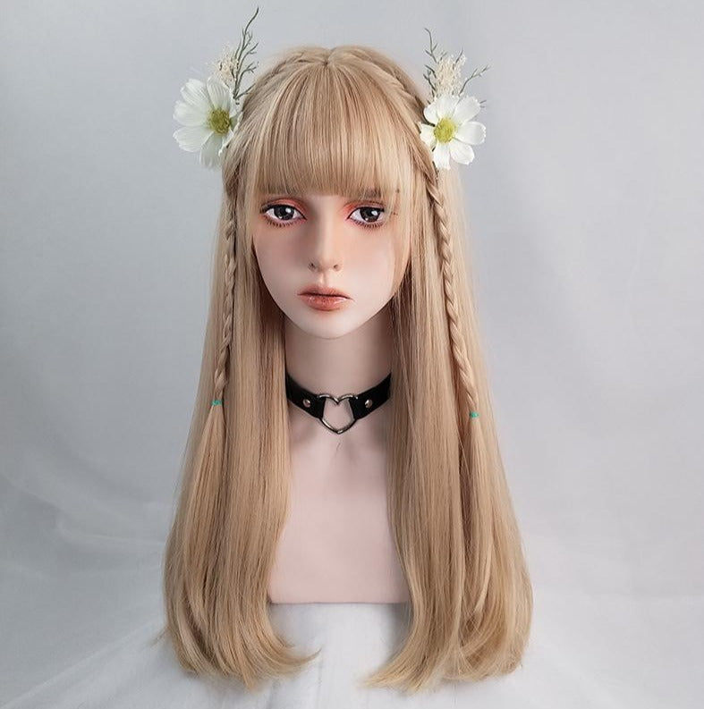 Fashion golden bangs natural wig WS2374