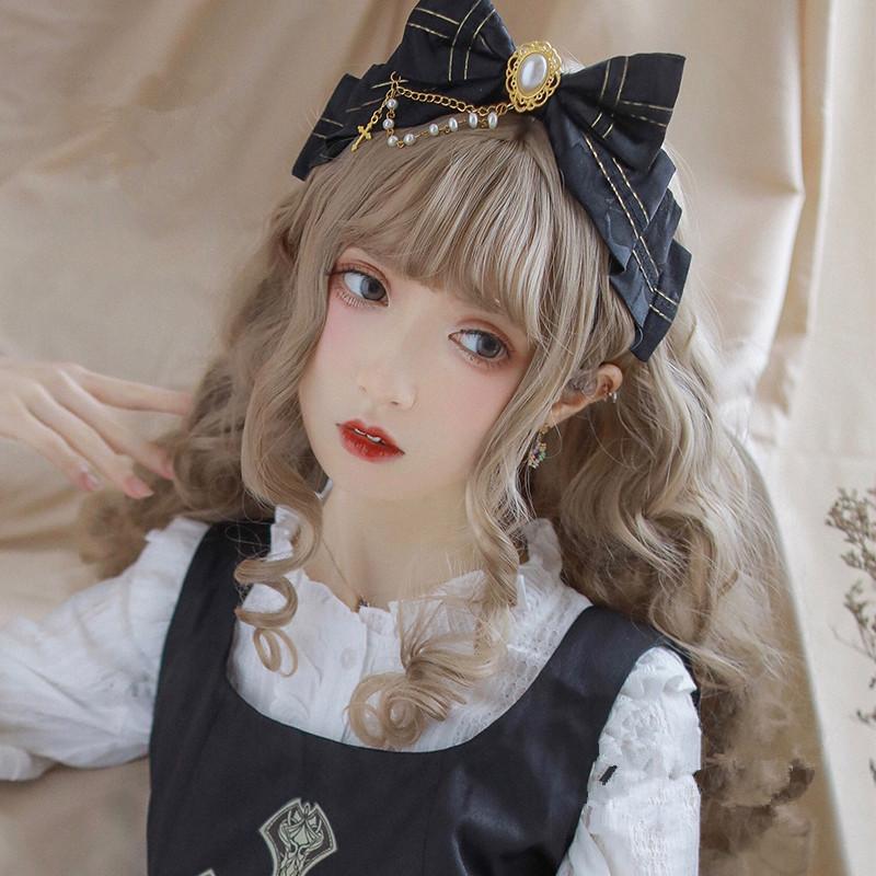 Harajuku Lolita retro small curly wig WS2148