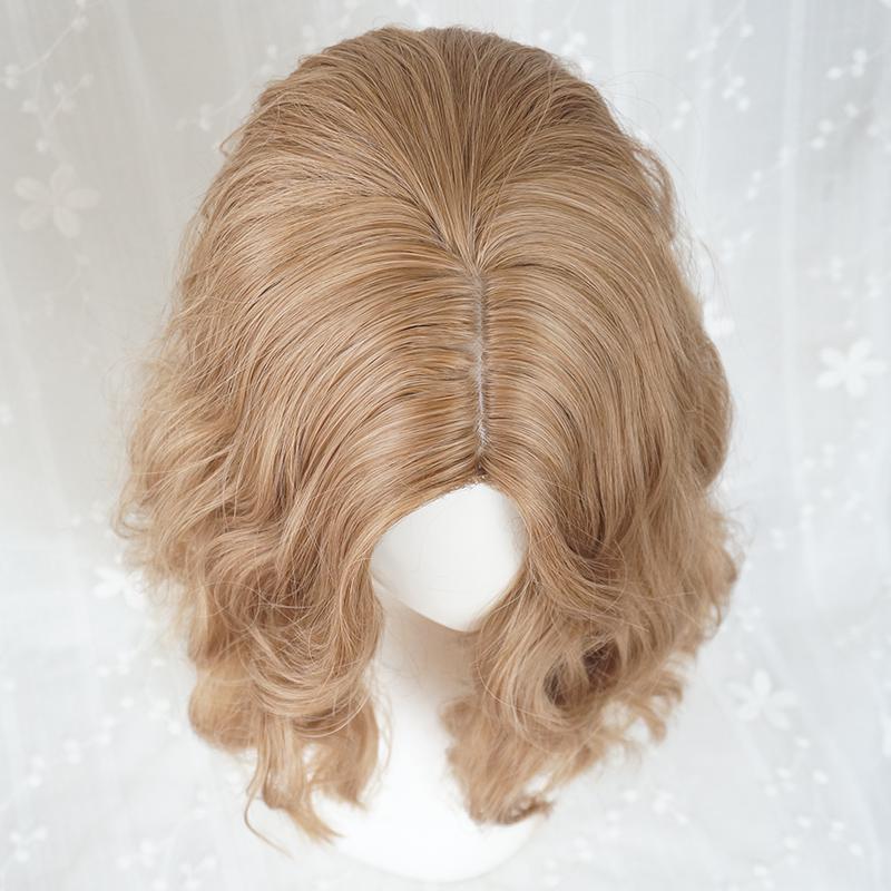 Fashion Egg Roll Head Linen Gold Cute Lolita Wig WS1169