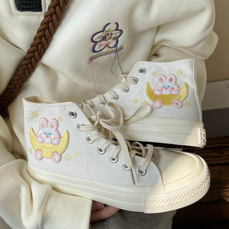 Cute high-top canvas shoes SS2745