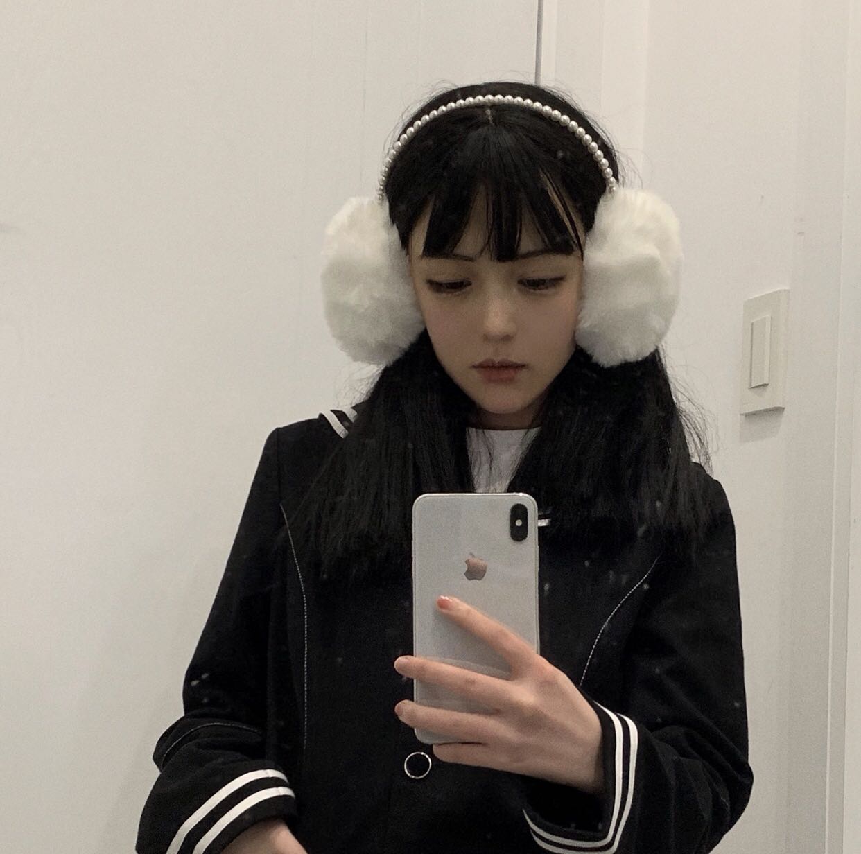 Plush pearl earmuffs SS2333