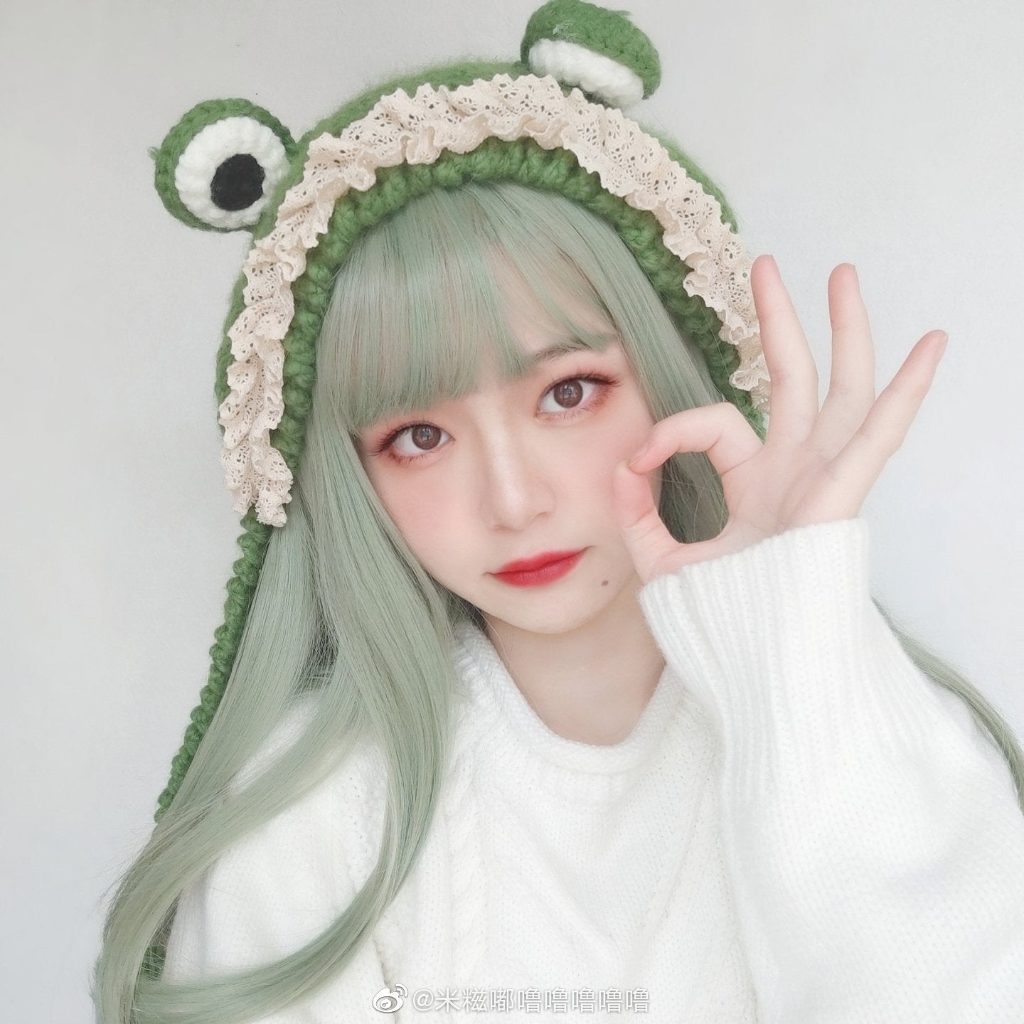 Little frog wool headband WS3015