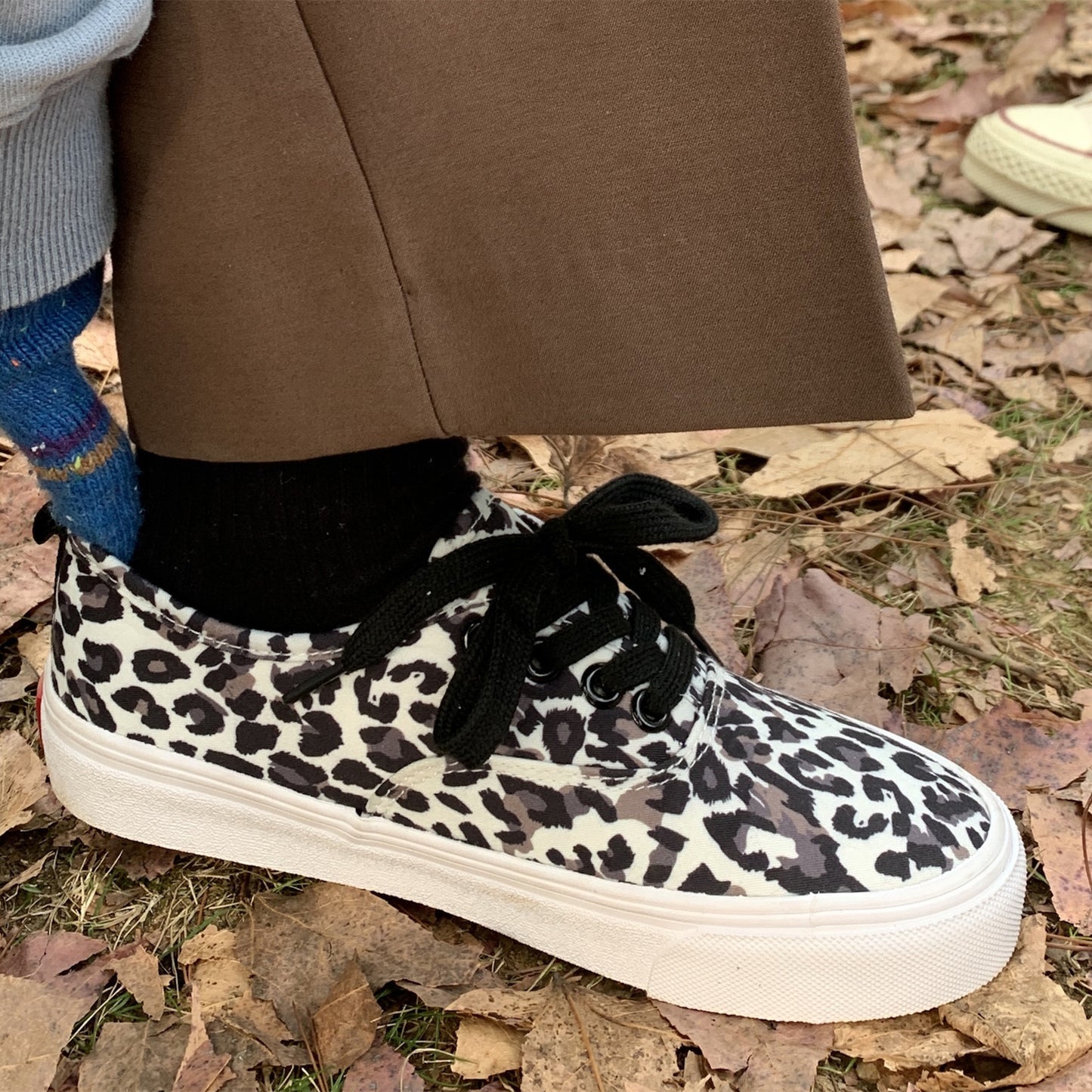 Plush leopard canvas shoes SS2501