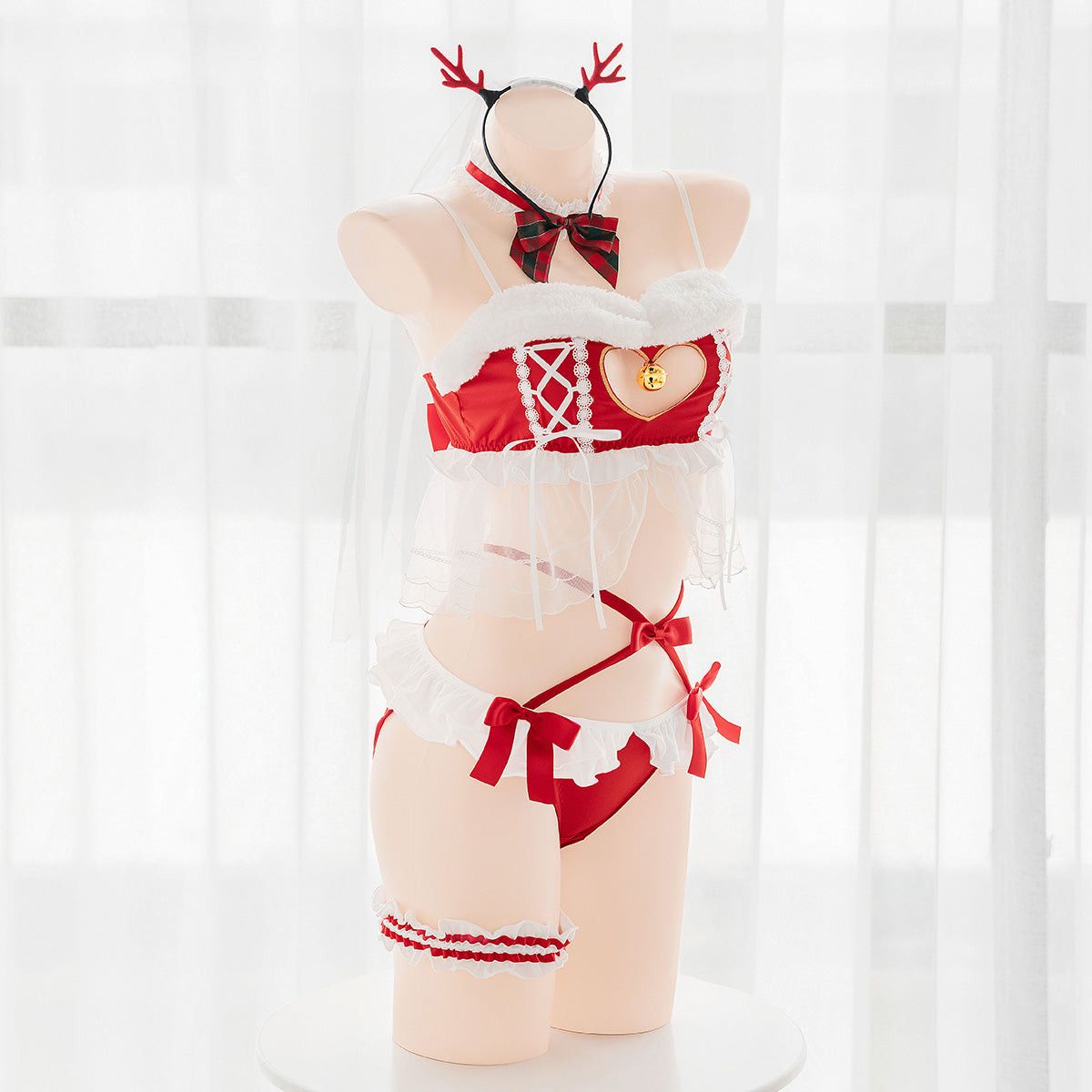 Cute Christmas red underwear set SS2296