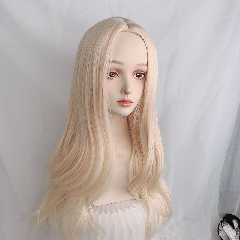 Blonde hair Rosé golden wig WS2370