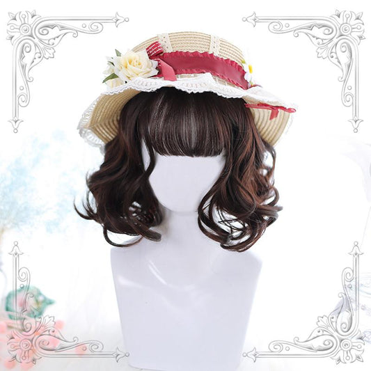 Lolita Brown-Red Curly Wig WS1060