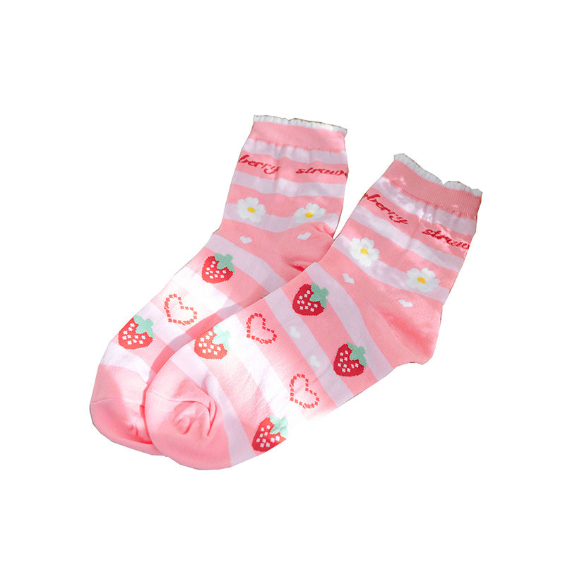 Lolita cute strawberry socks SS2339