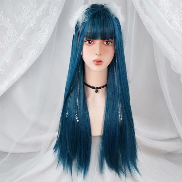 Daily lolita long straight hair wig WS1095