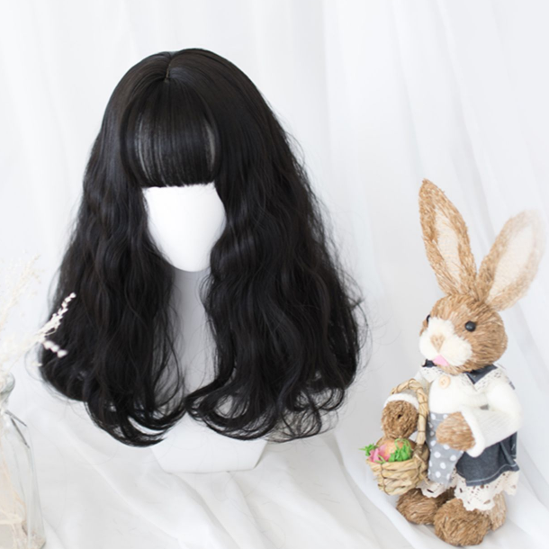 Lolita female curly hair loli round face wig WS2061