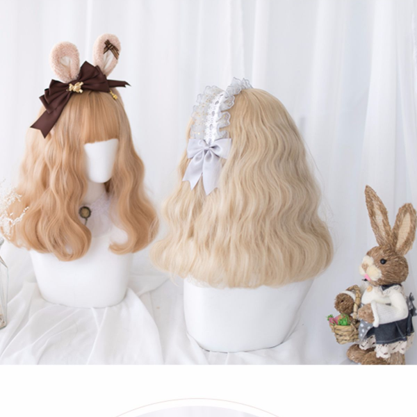 Lolita female curly hair loli round face wig WS2061