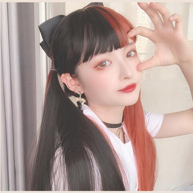 Fashion orange girl with straight hair lolita WS2157