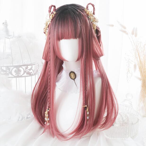 Princess Cut Long Straight Hair Lolita Wig WS2053