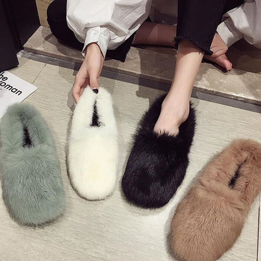 Gentle lamb wool shoes SS2425