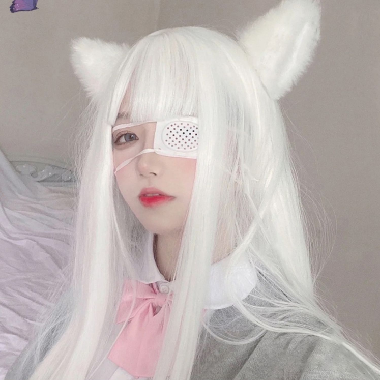 Fantasy comic white wig WS2930