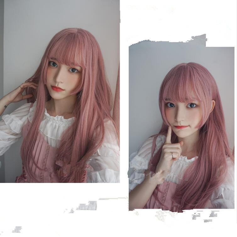 Lolita Japanese long straight hair wig WS2072