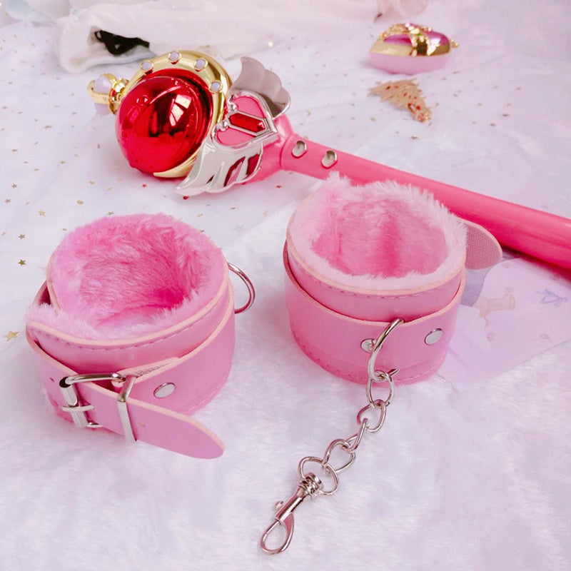 cosplay plush leather handcuffs SS2108