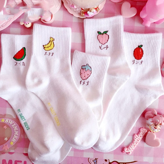 Fruit small fresh cotton socks  SS1273