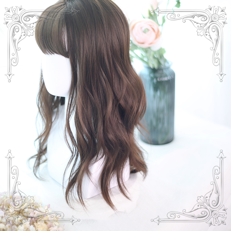 Lolita Brown Big WaveCurly Wig  WS1044