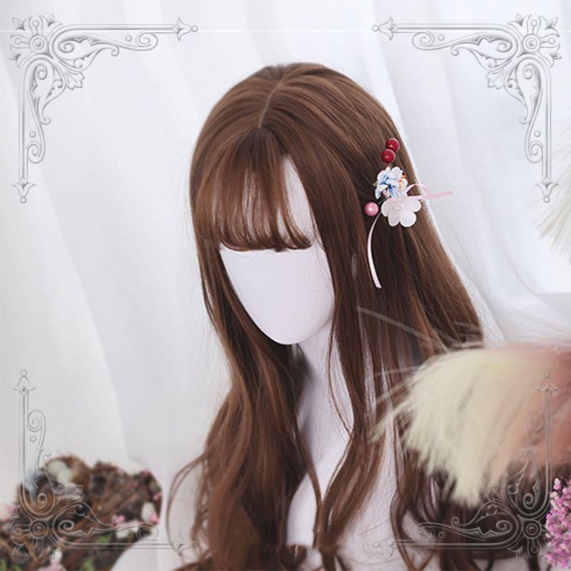 Lolita Dark Brown Long Curly Hair Wig  WS1018