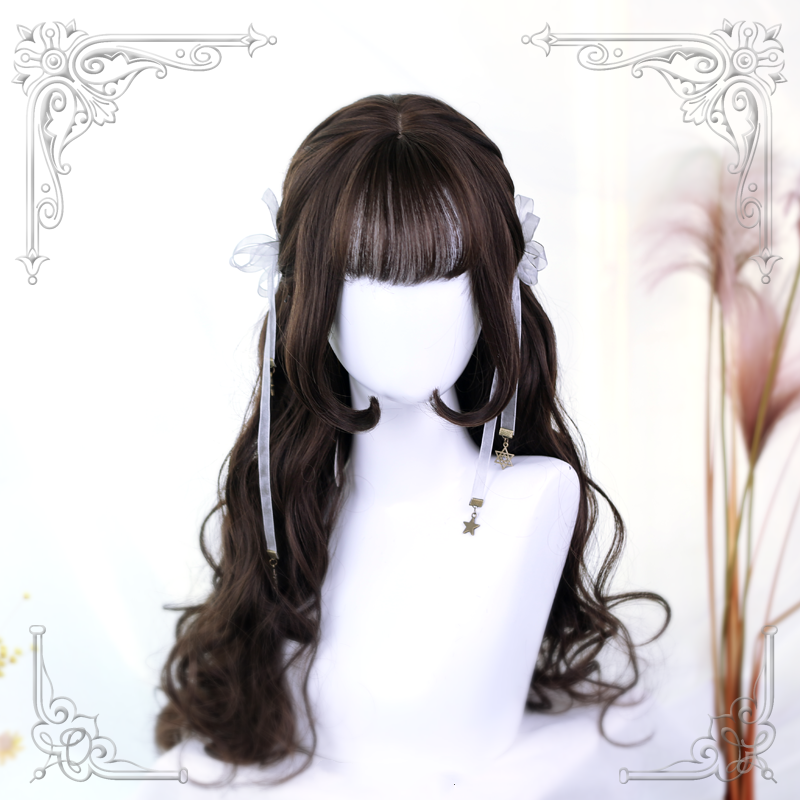 Lolita Dark Brown Long Wig WS1052