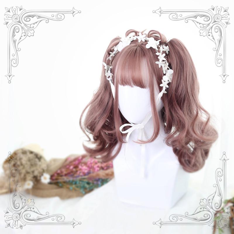 Harajuku Lolita Gray Curly Hair Wig WS1314