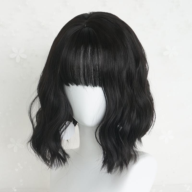 Harajuku Natural Black Short Hair Lolita Wig WS1220