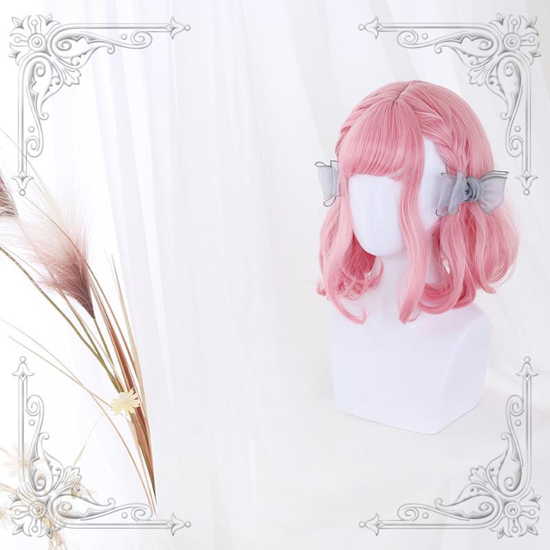 Lolita Pink Short Curly Wig WS1029