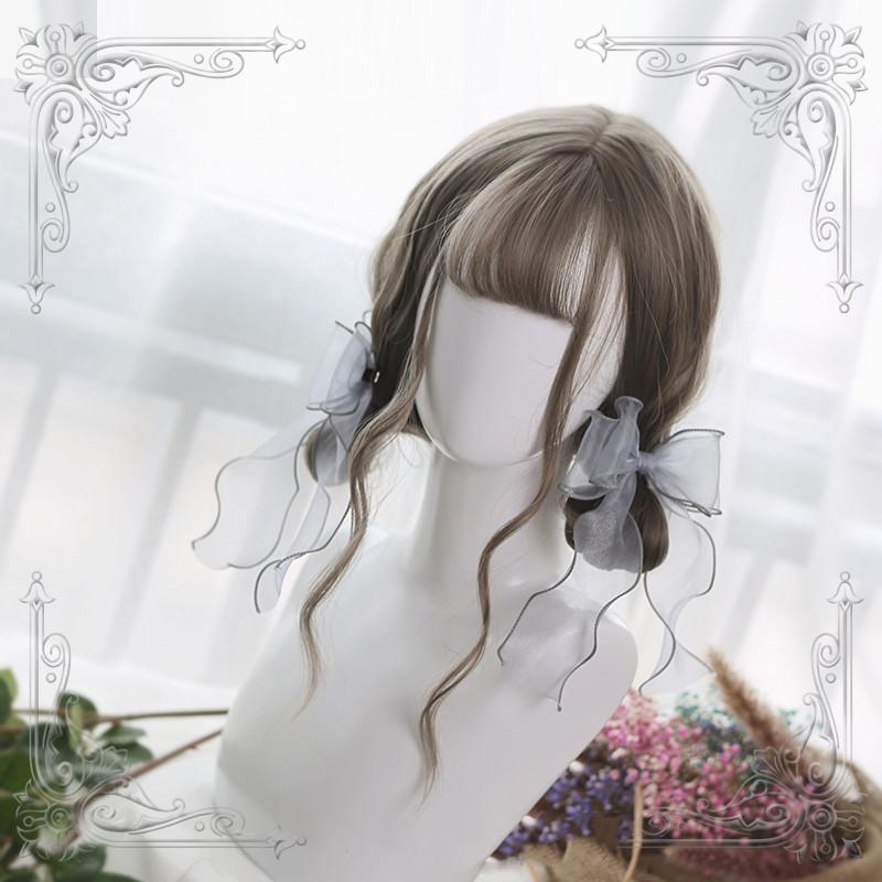 Harajuku Soft Girl Lolita Milk Gray Wig WS1002