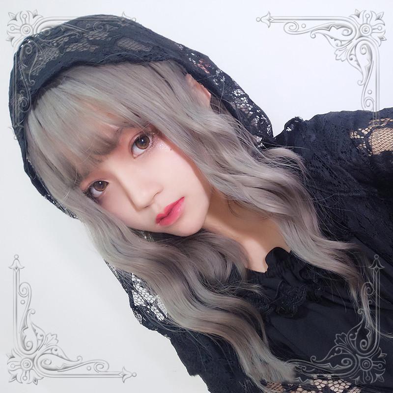 Harajuku Soft Girl Lolita Milk Gray Wig WS1002