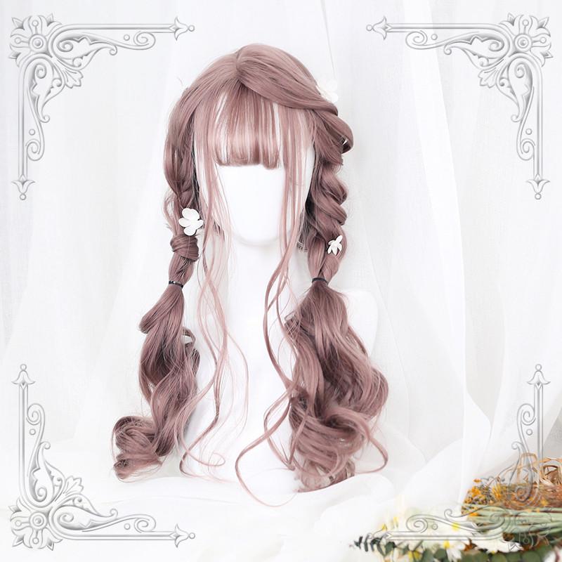 Lolita Pink Long Curly Wig WS1074